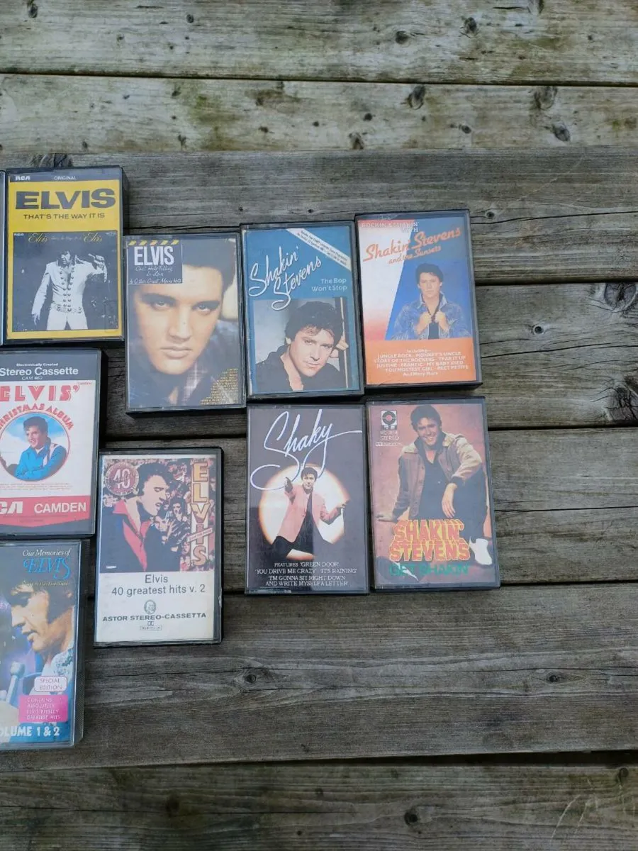 Collection of Elvis and Shaken Stevens Cassettes - Image 4