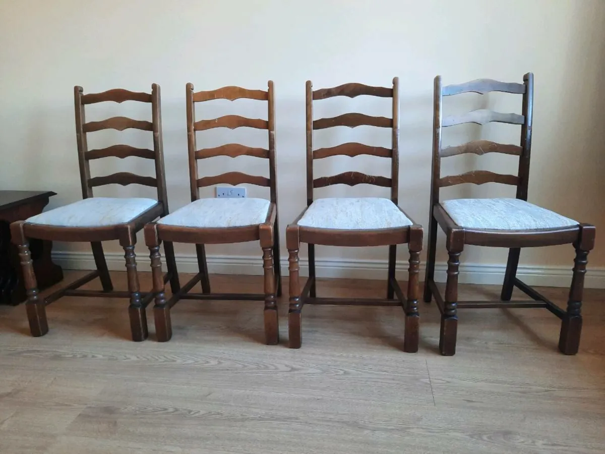 Kitchen chairs x 4 - Image 3