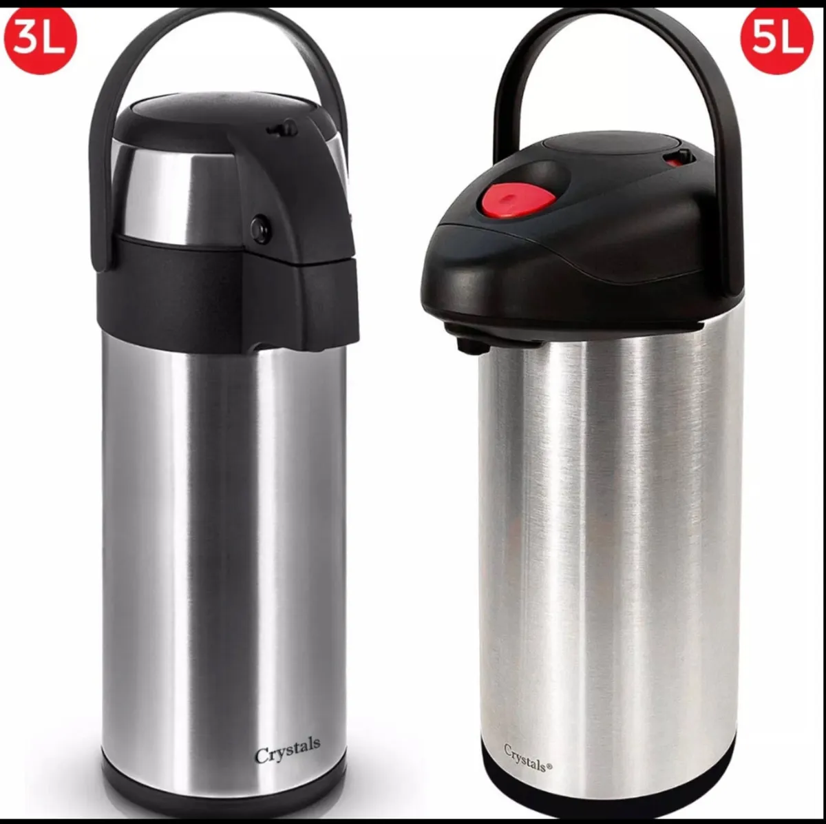 Vacuum Air Pot Flask 3 or 5 Litre Tea/Coffee - Image 1