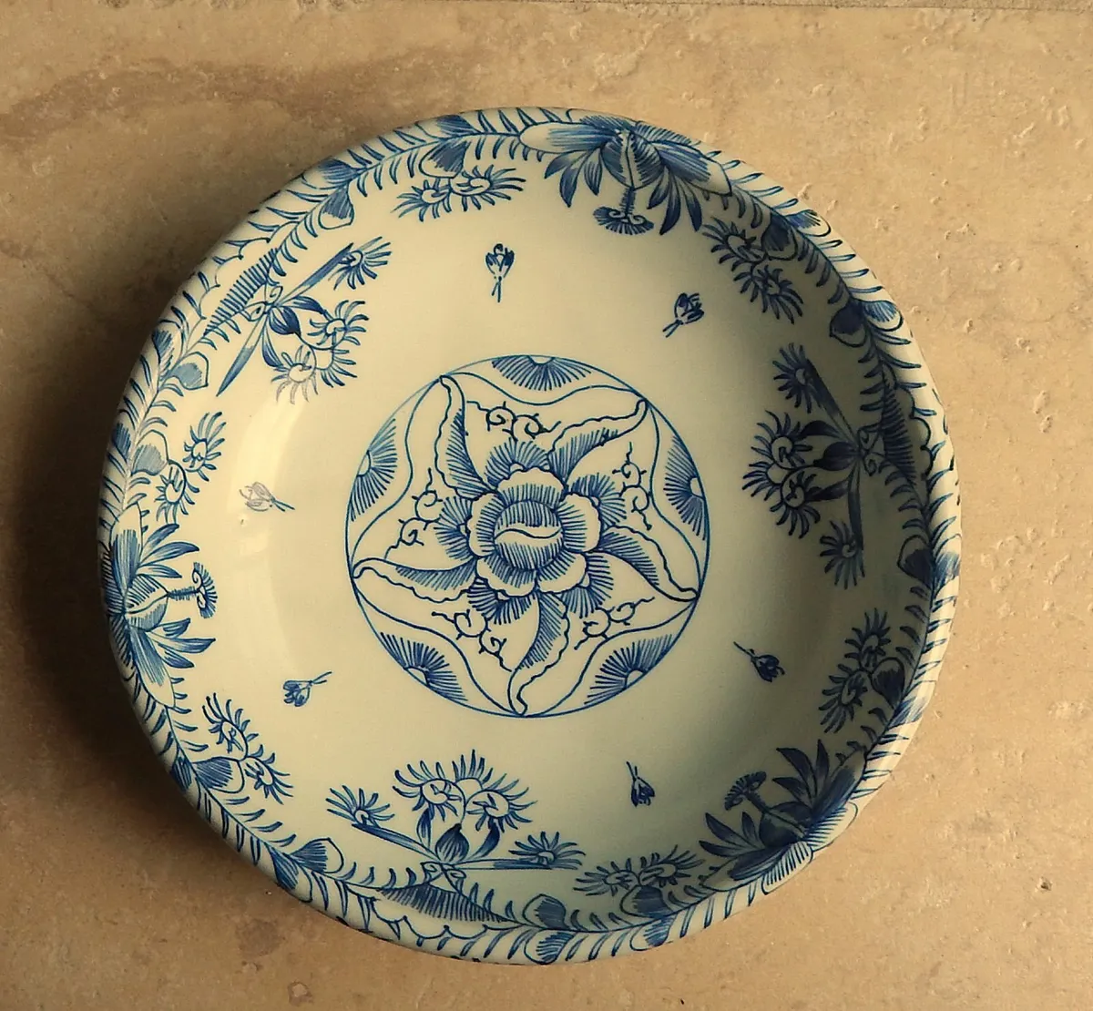 Chinese Ceramic Blue & White Bowl - Image 2