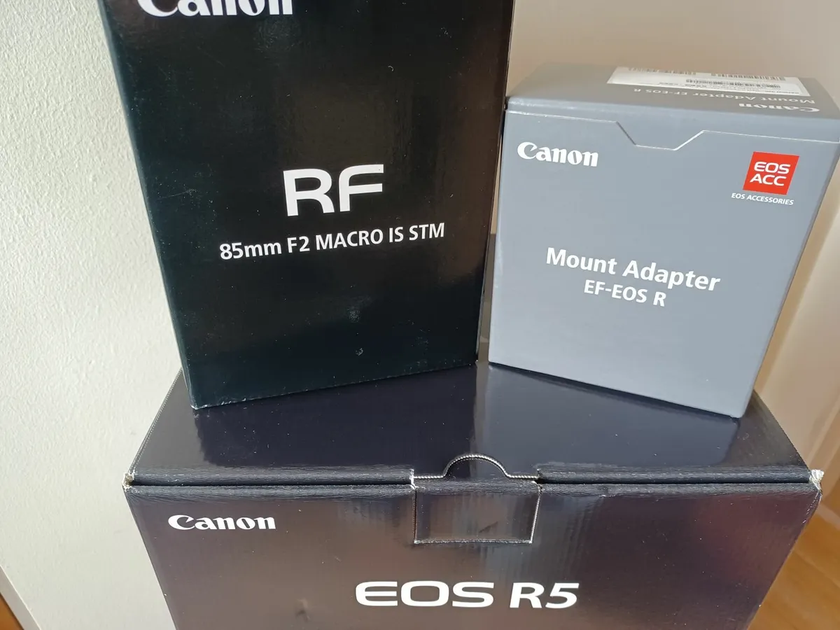 Canon R5 & RF 85mm F2 Macro & EF-EOS R adapter - Image 3