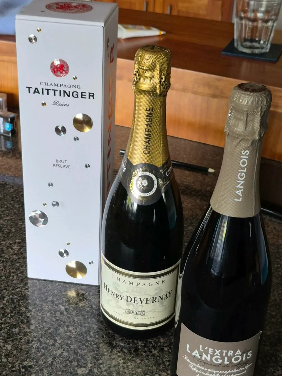 Champagne and wine