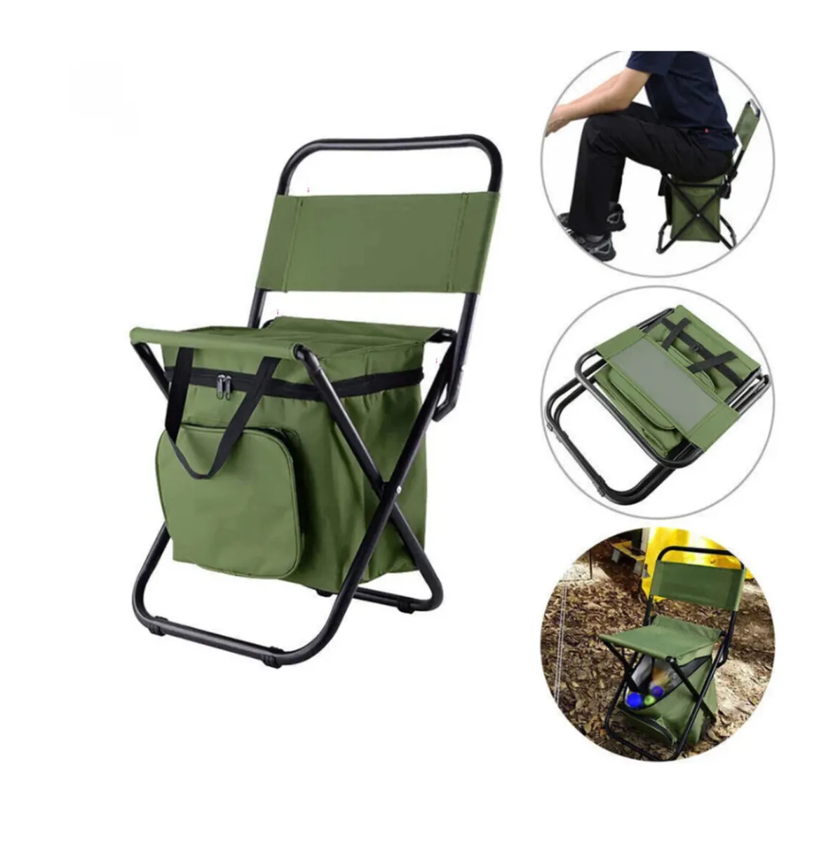 Folding Camping Chair with Storage Bag NEW - Image 3