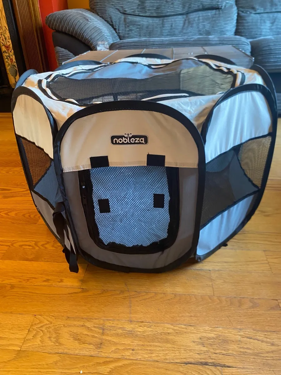 Large hamster cage with a fold-up play pen - Image 3