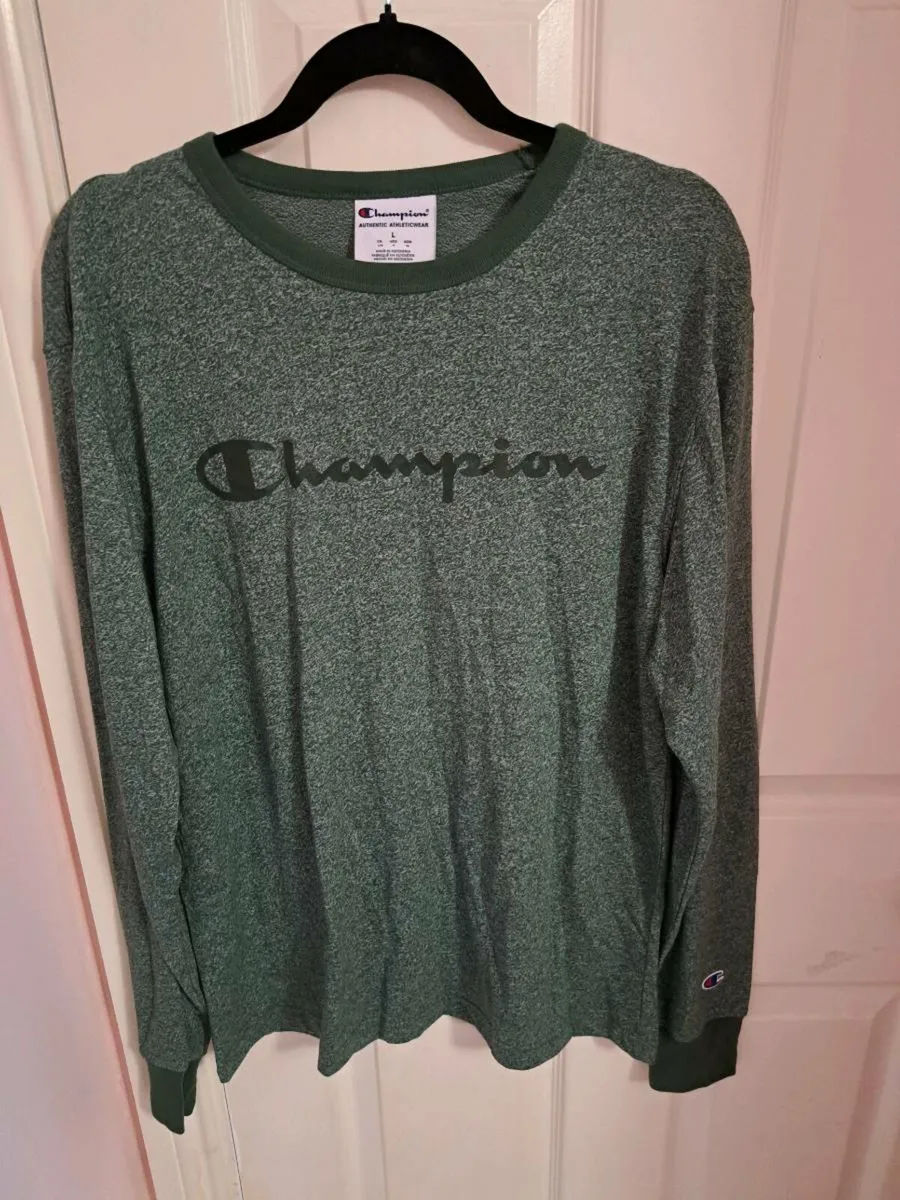 Mens Champion long sleeve tshirt - Image 1