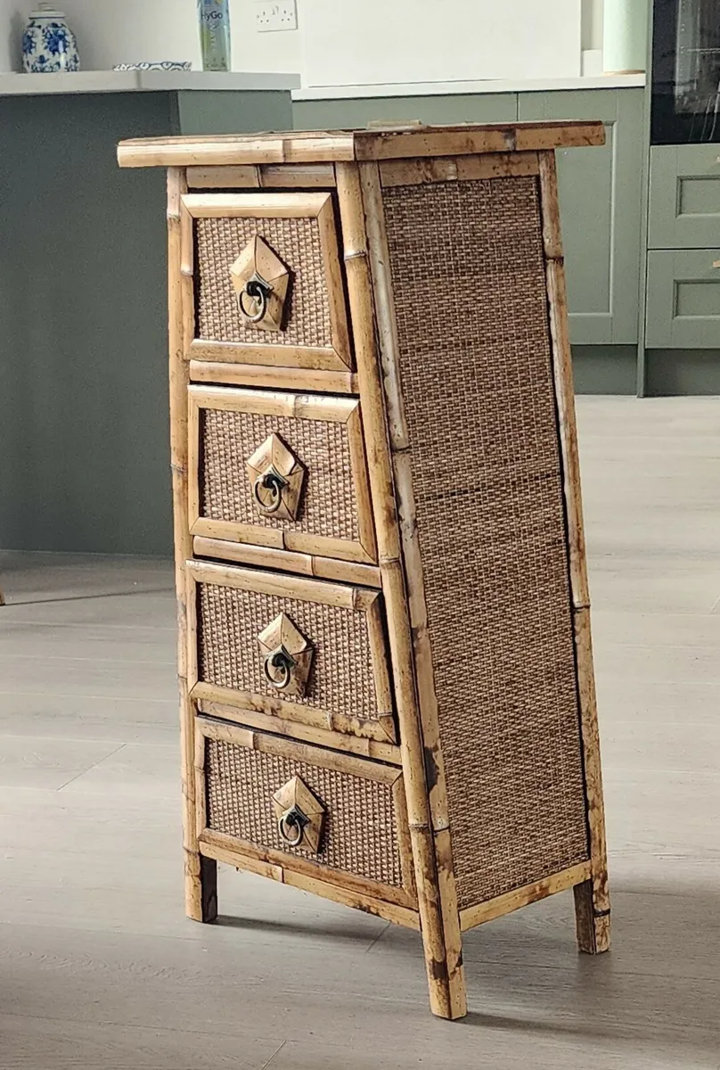 Bamboo drawer unit - Image 2