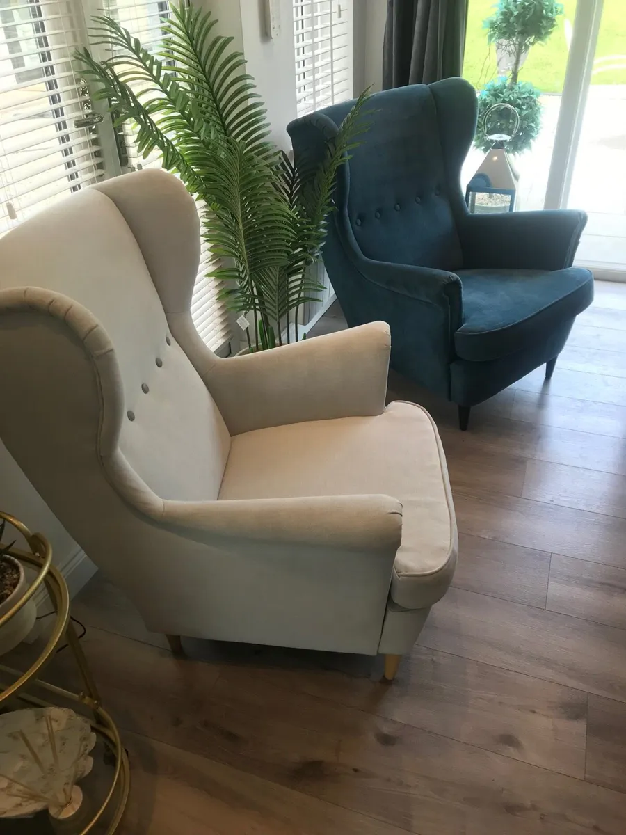 Pair of ikea armchairs - Strandmon - Image 1