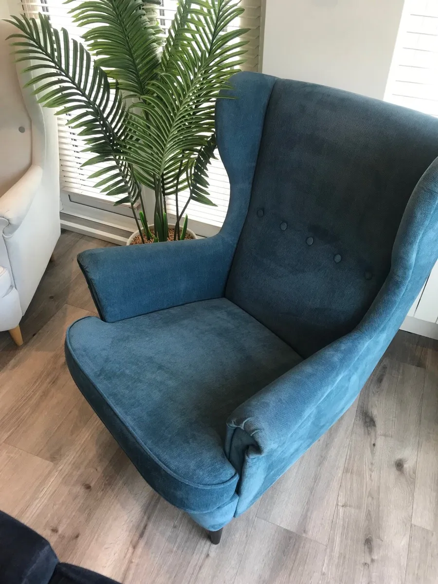 Pair of ikea armchairs - Strandmon - Image 3