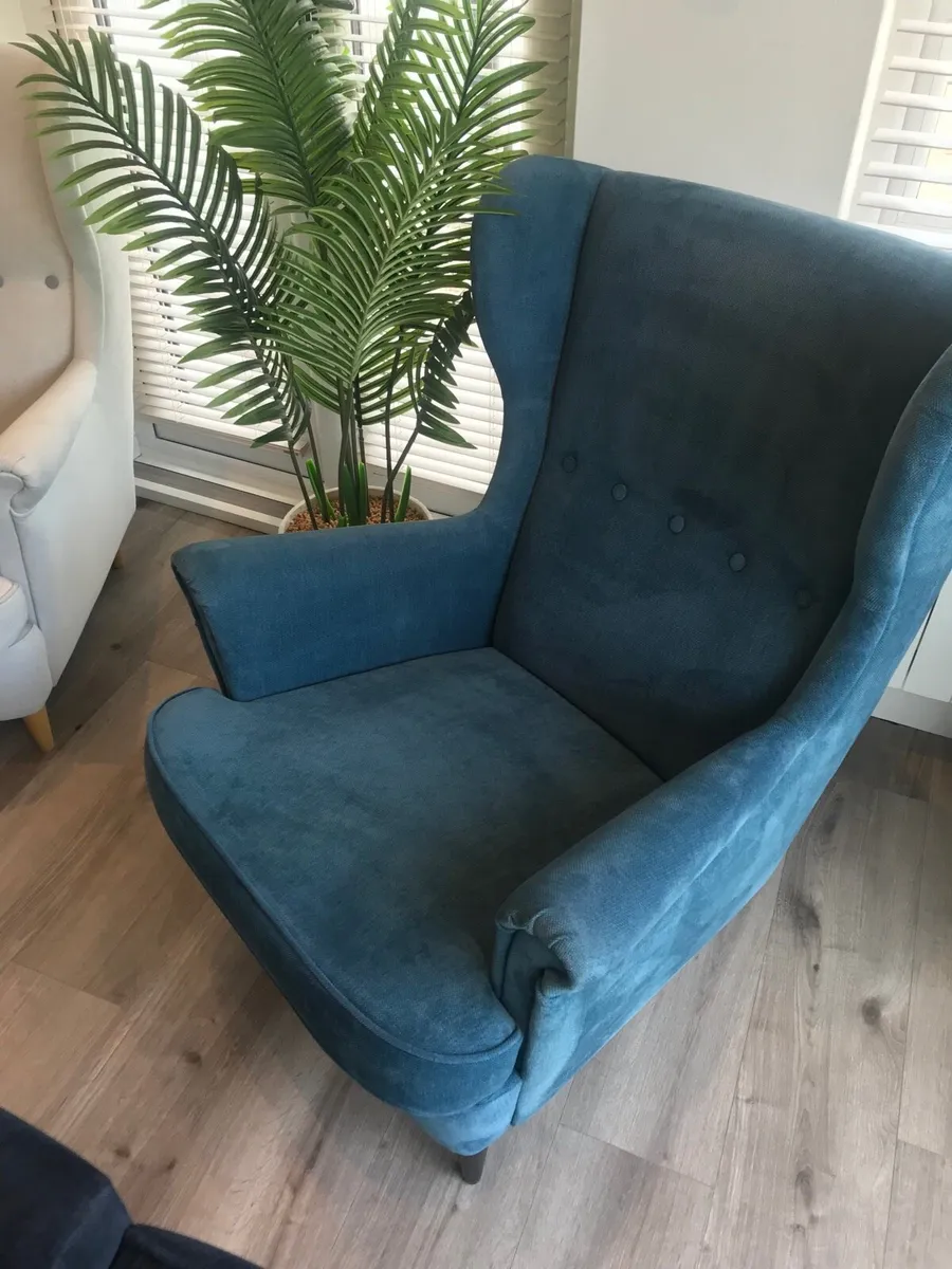 Pair of ikea armchairs - Strandmon - Image 4