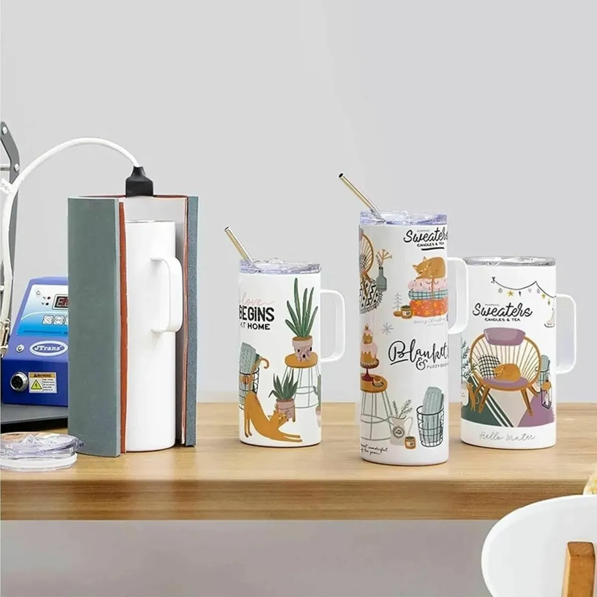 Tumbler Heat Press: 11/20oz, Sublimation - Image 4