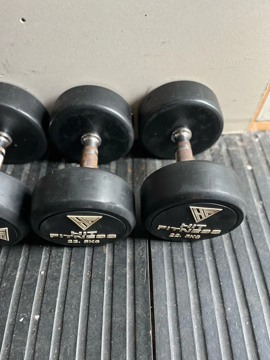 2x22.5kg dumbbells - Image 2