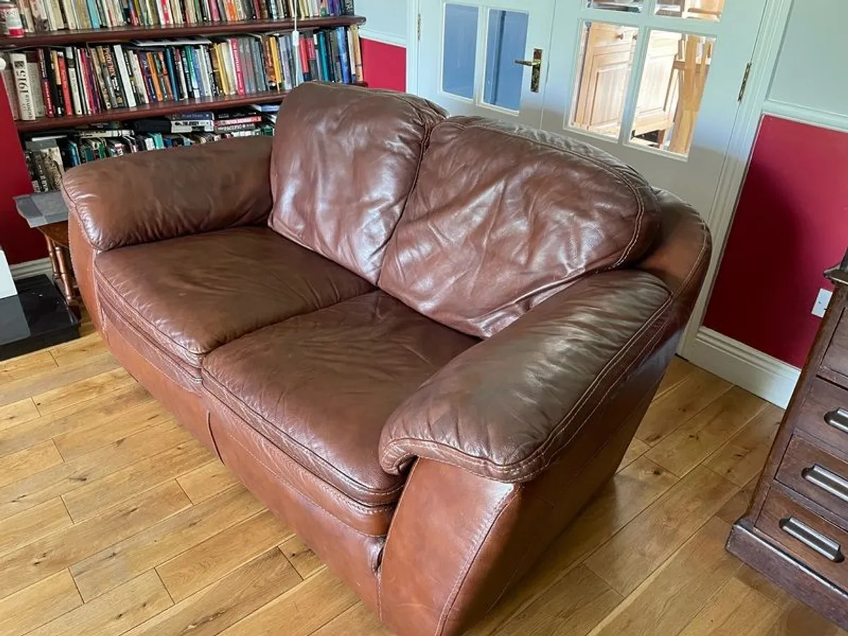 Leather two seater - Image 2