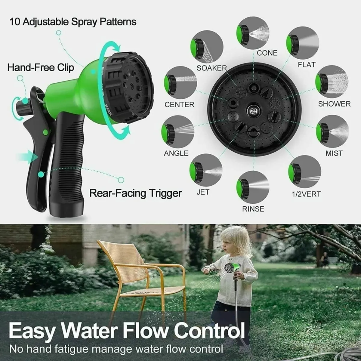 Durable Nozzle-Ready 100ft Stainless Steel Hose - Image 4