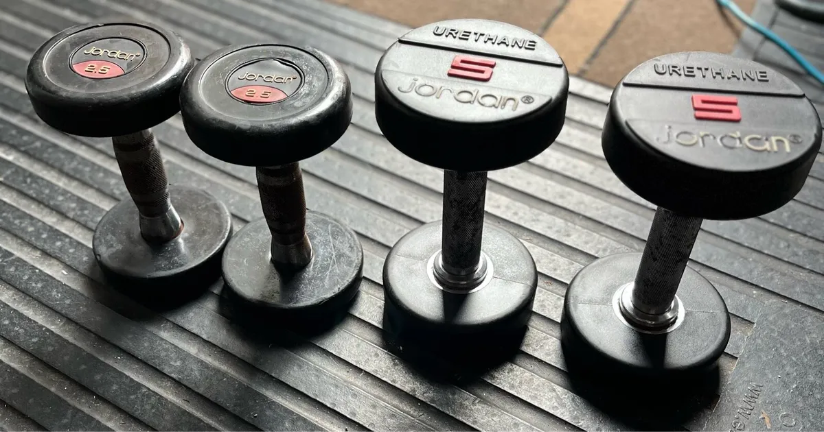2.5kg - 5kg jordan Dumbbells - Image 3