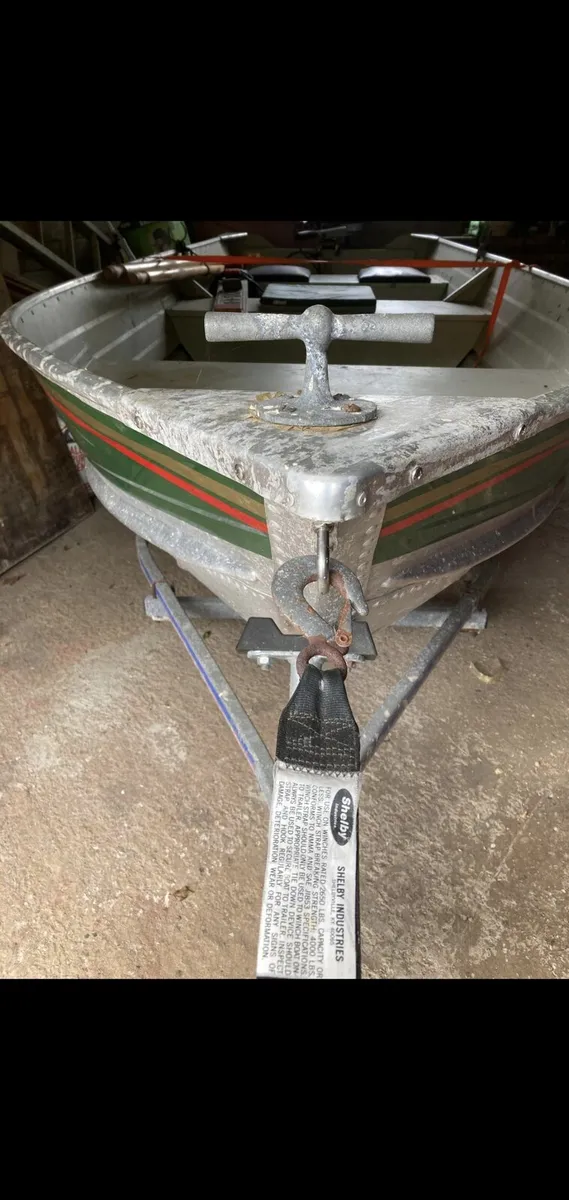 14ft Aluminum River Boat - Honda Motor & Trailer - Image 4