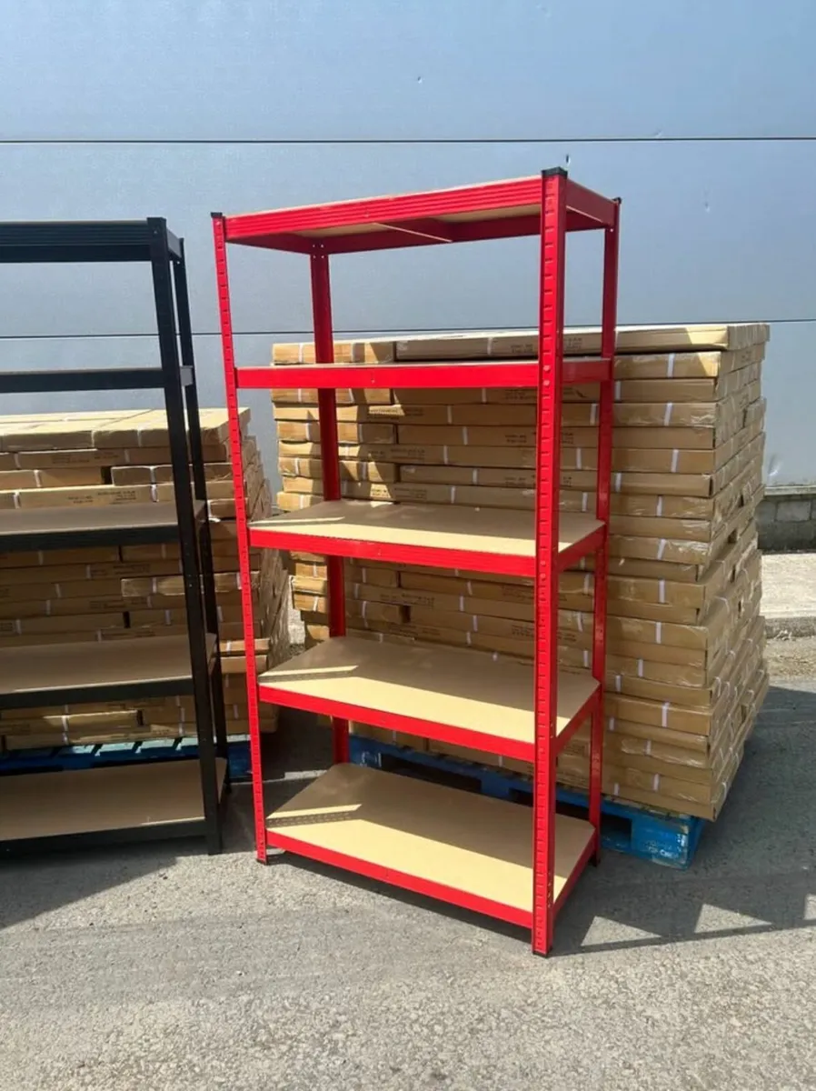 Red boltless flatpack shelving available in 3sizes - Image 3