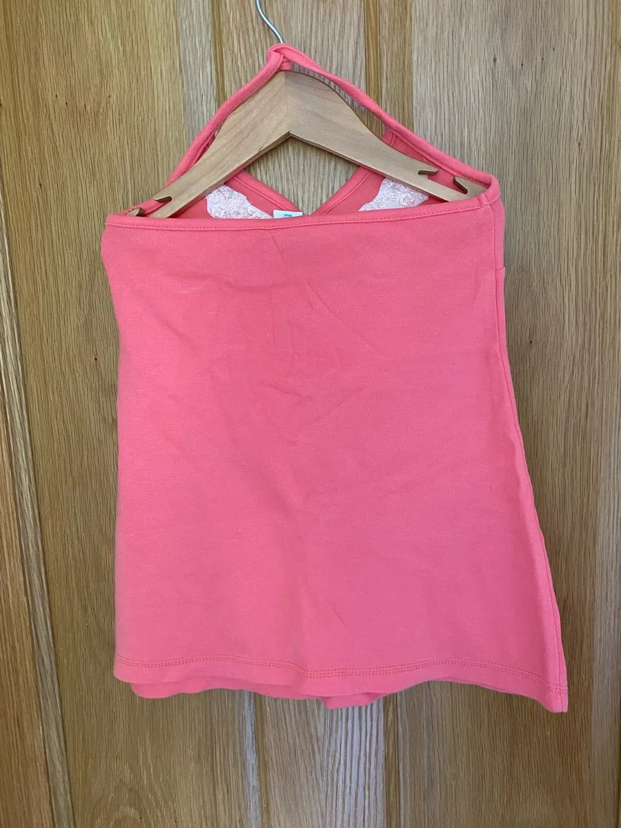 New Girls Summer Coral Halter Neck Dress - Image 2