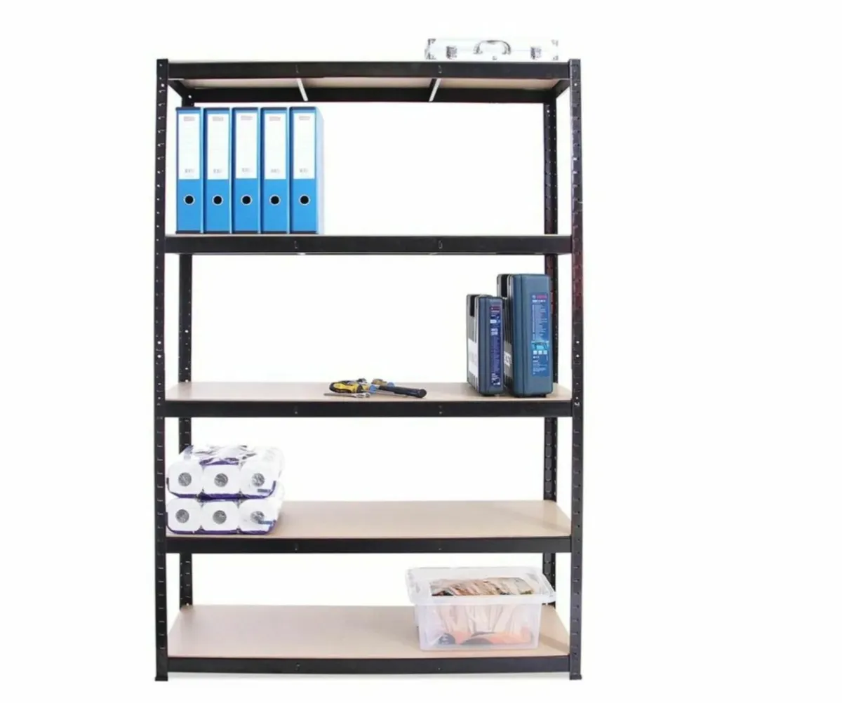 Brand new 5 teir black boltless shelving - Image 2