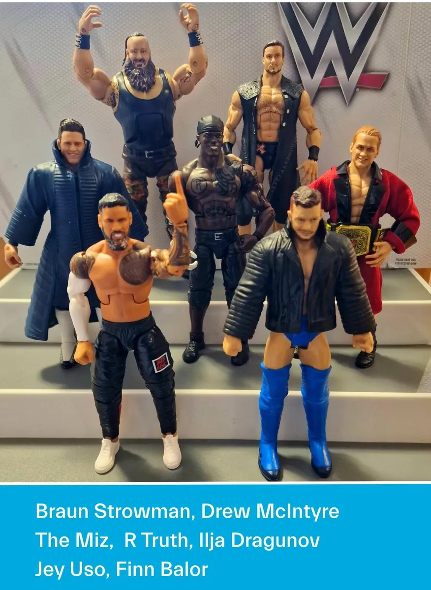 Lot of 50 WWE Elite Wrestling Figures Mattel Legen - Image 2