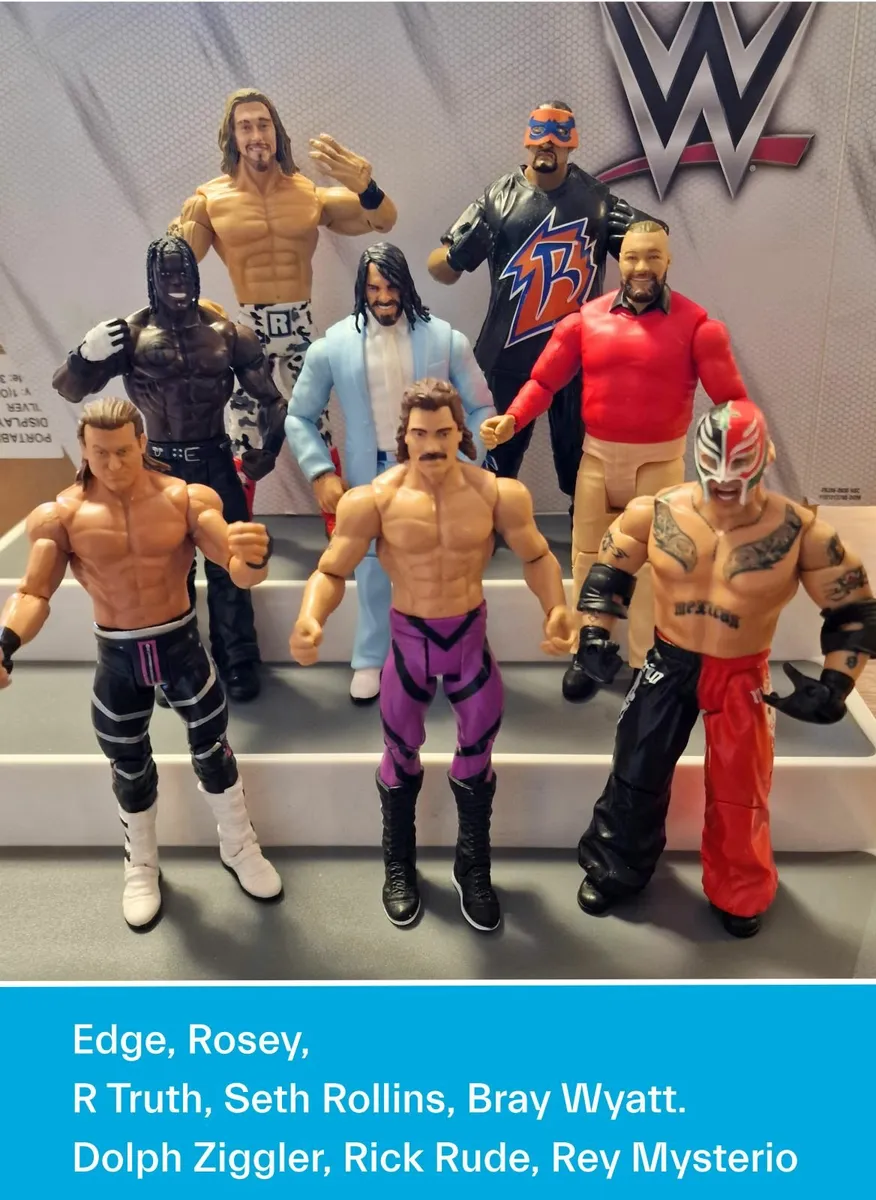 Lot of 50 WWE Elite Wrestling Figures Mattel Legen - Image 3