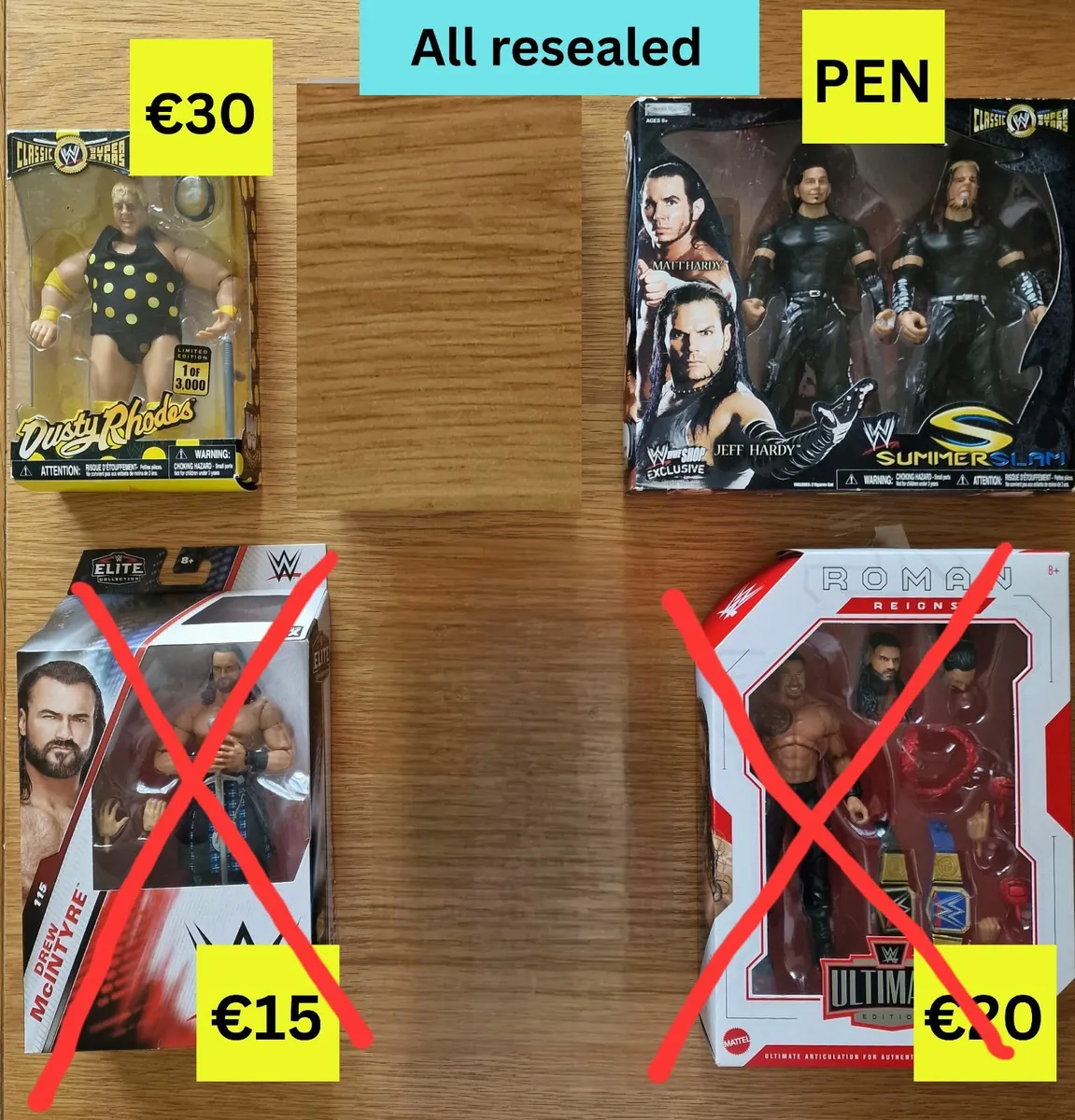 WWE Elite Wrestling Figures AEW Mattel Legends - Image 2