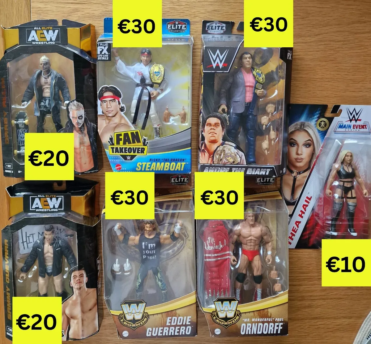 WWE Elite Wrestling Figures AEW Mattel Legends - Image 1