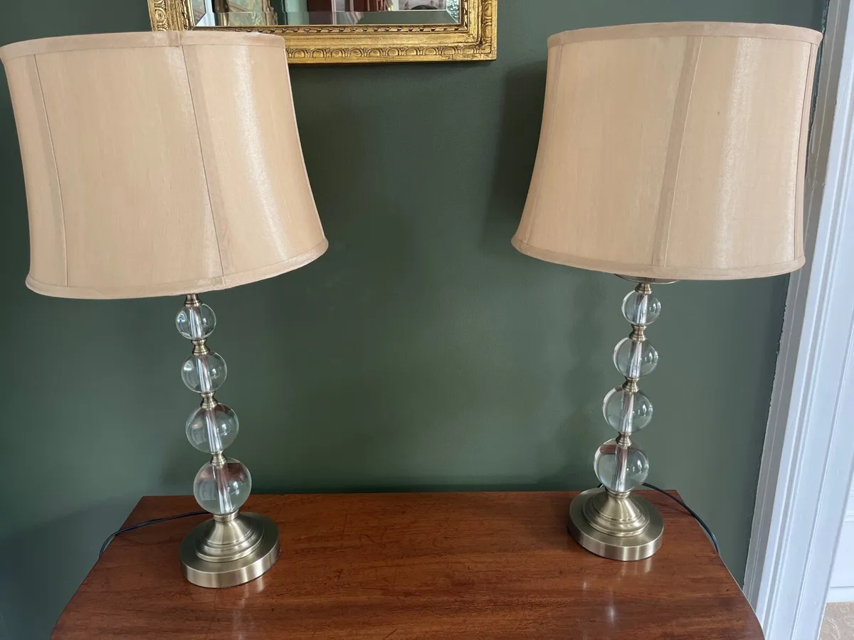 Matching Gold Lamps - Image 1