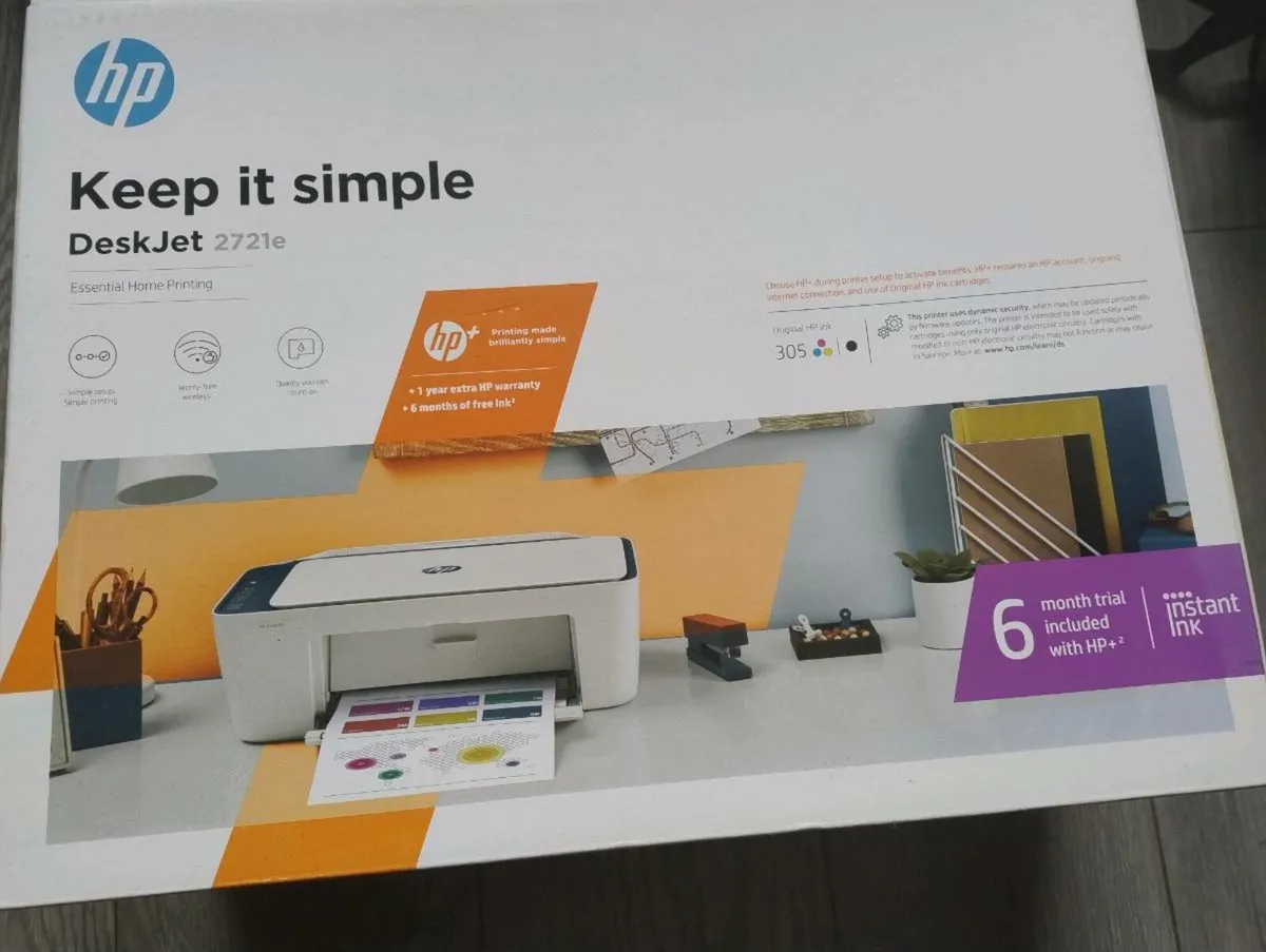 HP Deskjet 2721e printer - New