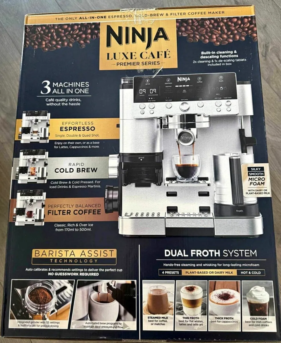 Ninja luxe coffee machine (brand new) - Image 3