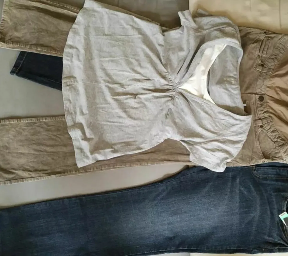 Pants, pregnancy blouse size 40/42 - jeans, cordur - Image 2