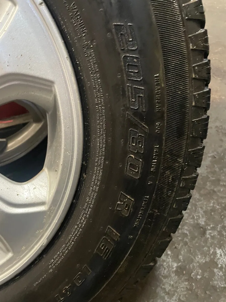 4 Original L200 alloy wheels & tyres as new - Image 4