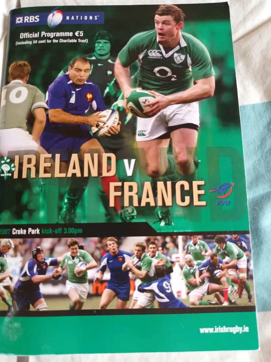 Ireland rugby official programmes - Image 1