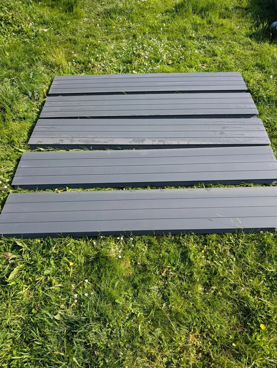 Grey PVC Fence Panels - €100 per 1.8m x 1.5m Fence - Image 1