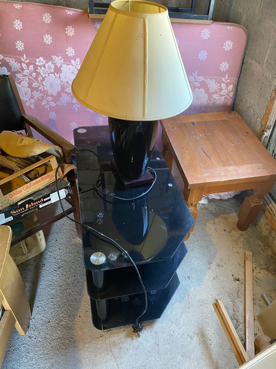 Lamp and television stand