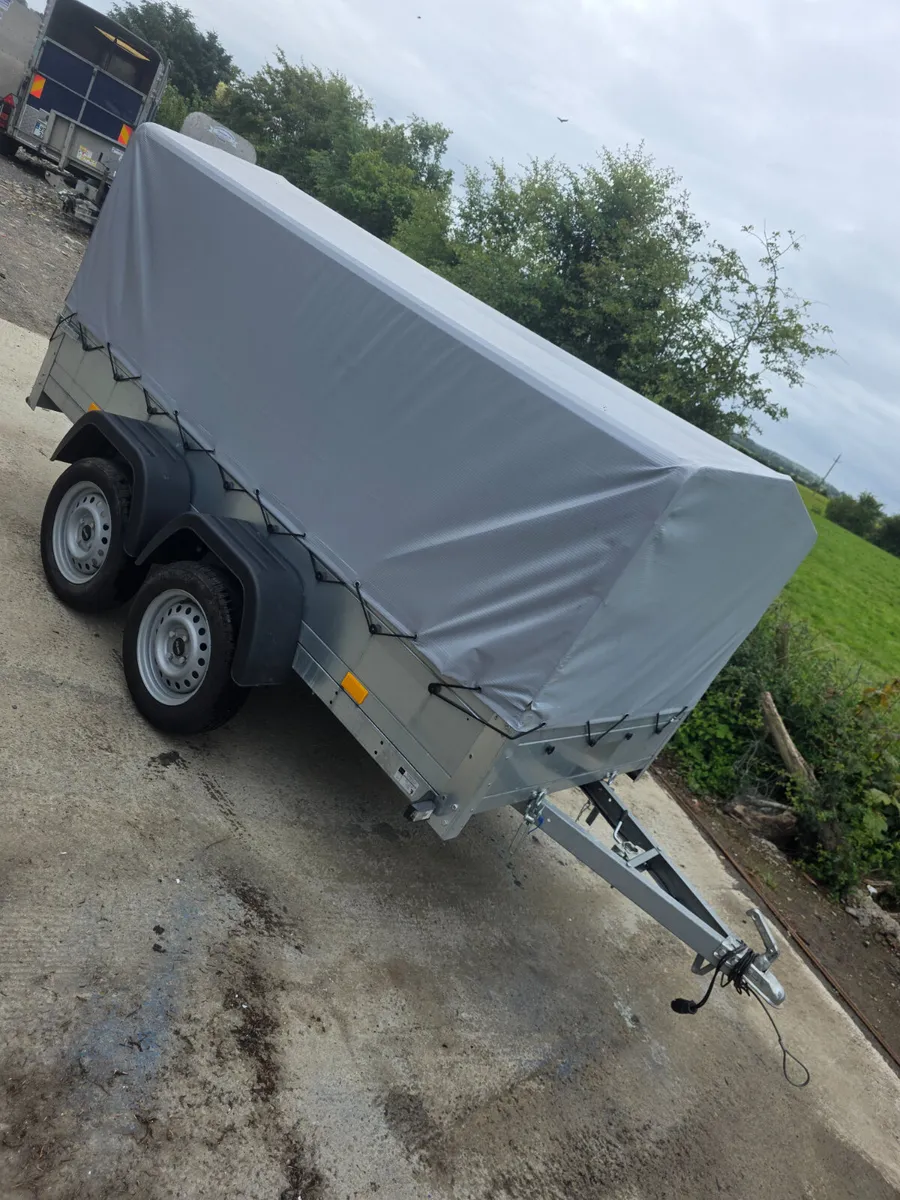 9x4ft 2 car trailer  with cover - Image 1