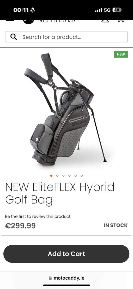 Motocaddy golf bag