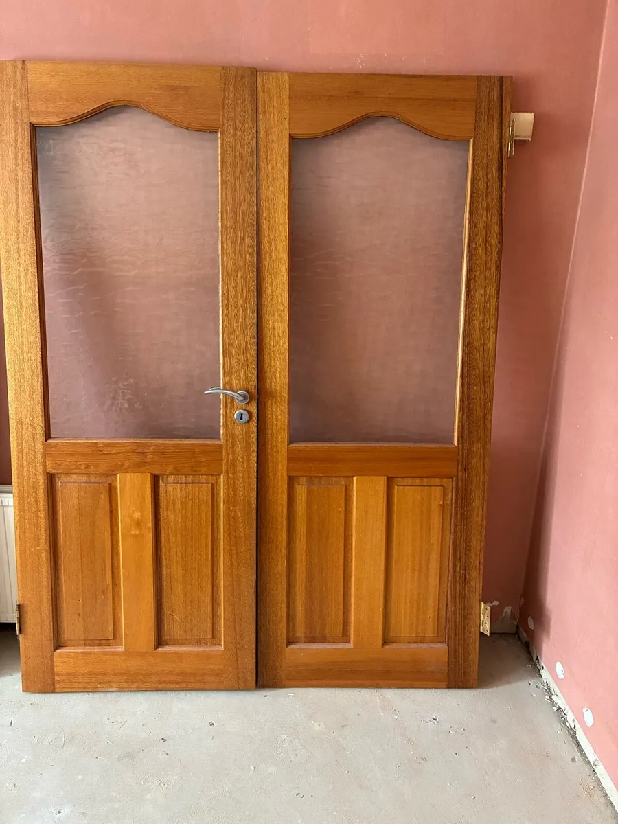 Double doors half glazed - Image 1