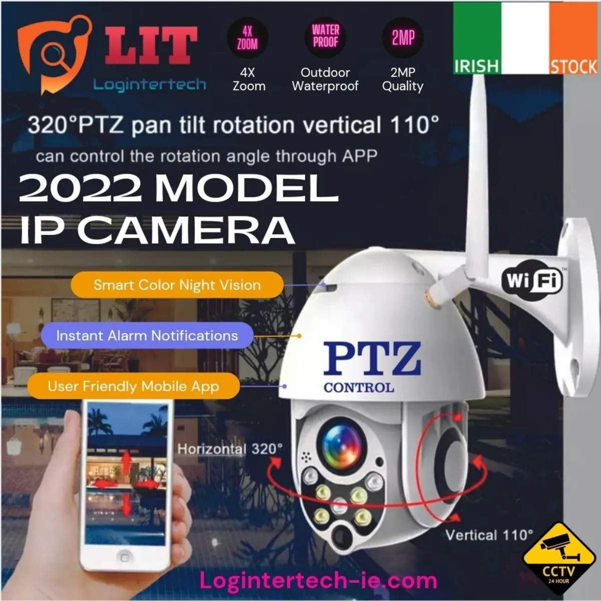 1080p WiFi Camera Smart Home Surveillance System - Image 1