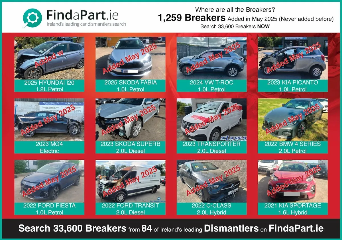 Large Range of Cars/Vans For Breaking/Dismantling - Image 1