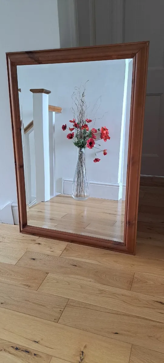 Pine framed mirror - Image 2