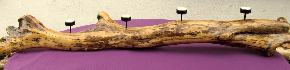 T-Light candle holder made from Solid wood. - Image 2