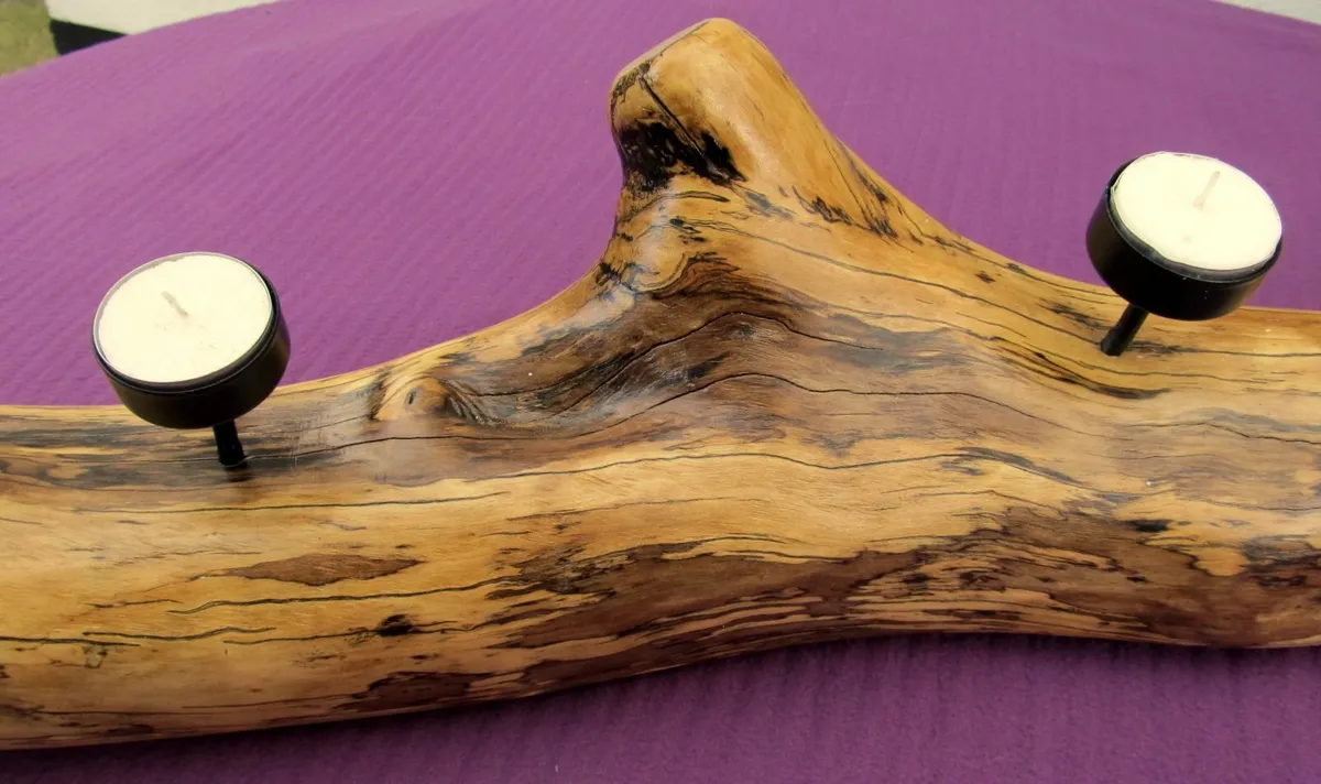 T-Light candle holder made from Solid wood. - Image 4