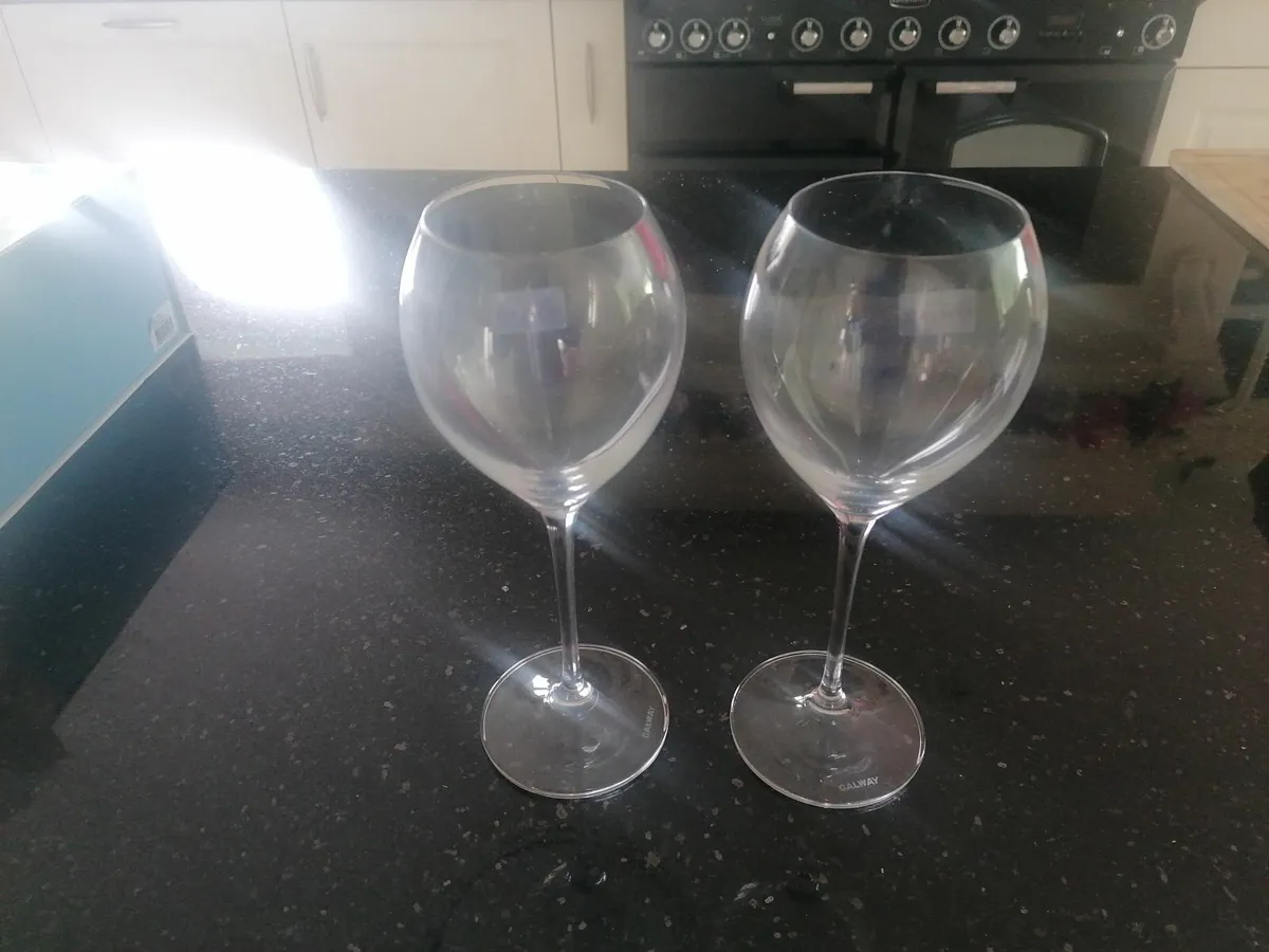 Galway Crystal wine glasses - Image 1