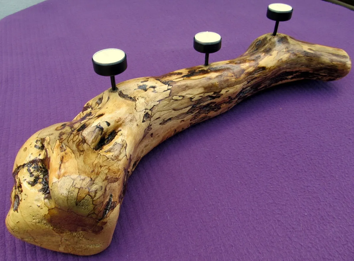 T-Light candle holder made from Solid wood. - Image 1