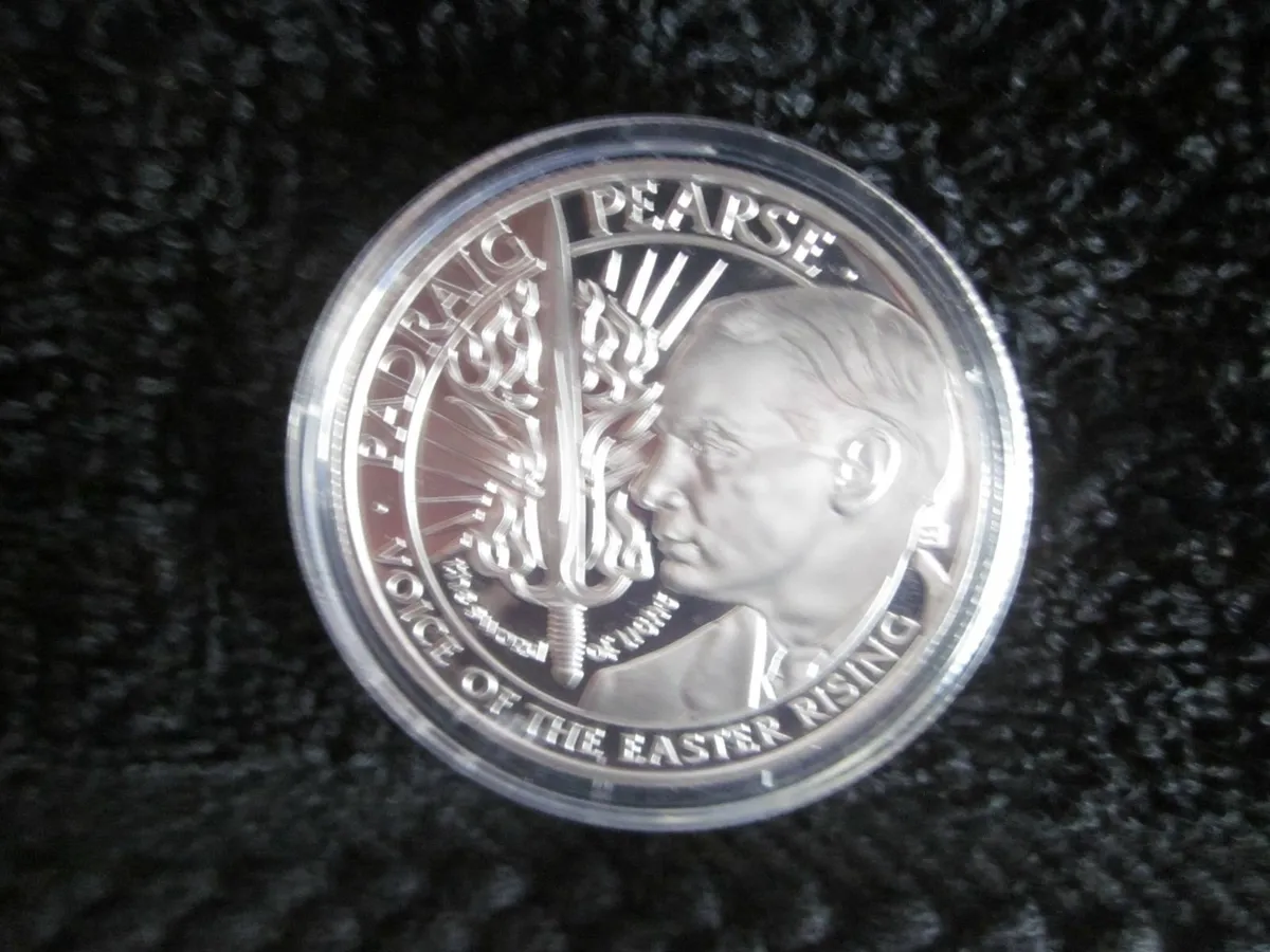 1922 Padraig Pearse  Easter Rising  Silver Medal - Image 1
