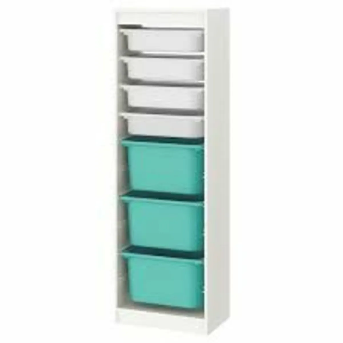 Ikea Trofast Unit  10 Slide in baskets green/red - Image 1