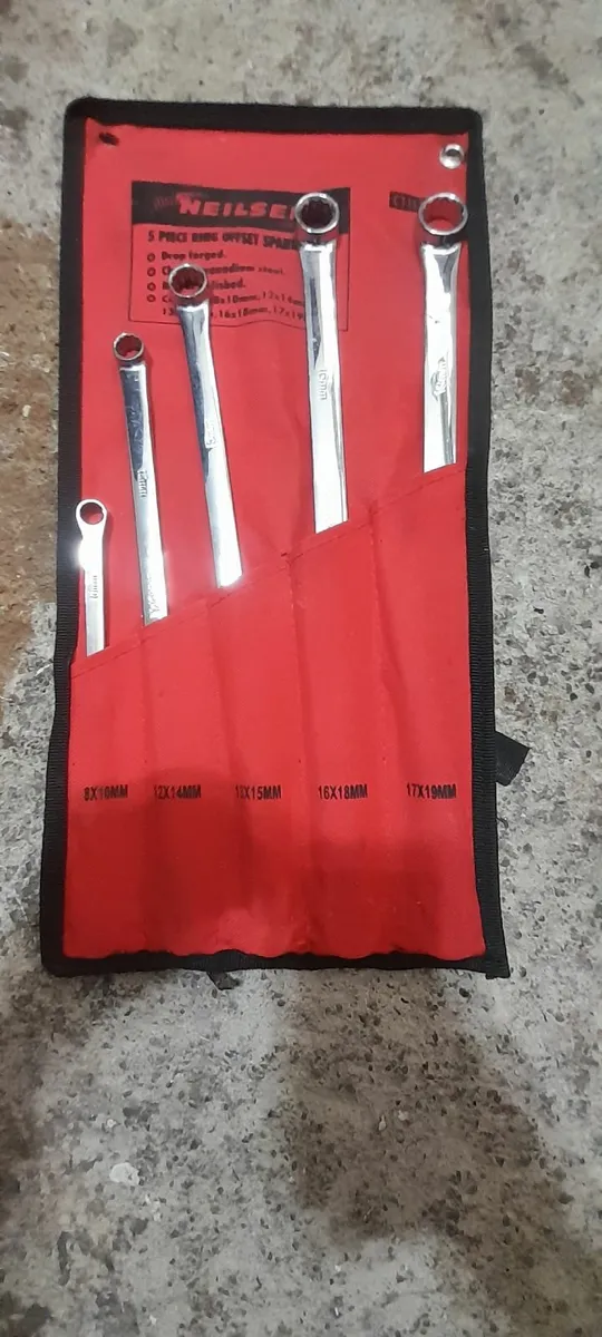 Spanner Set 5pc Extra Long (Ring Spanner) - Image 1