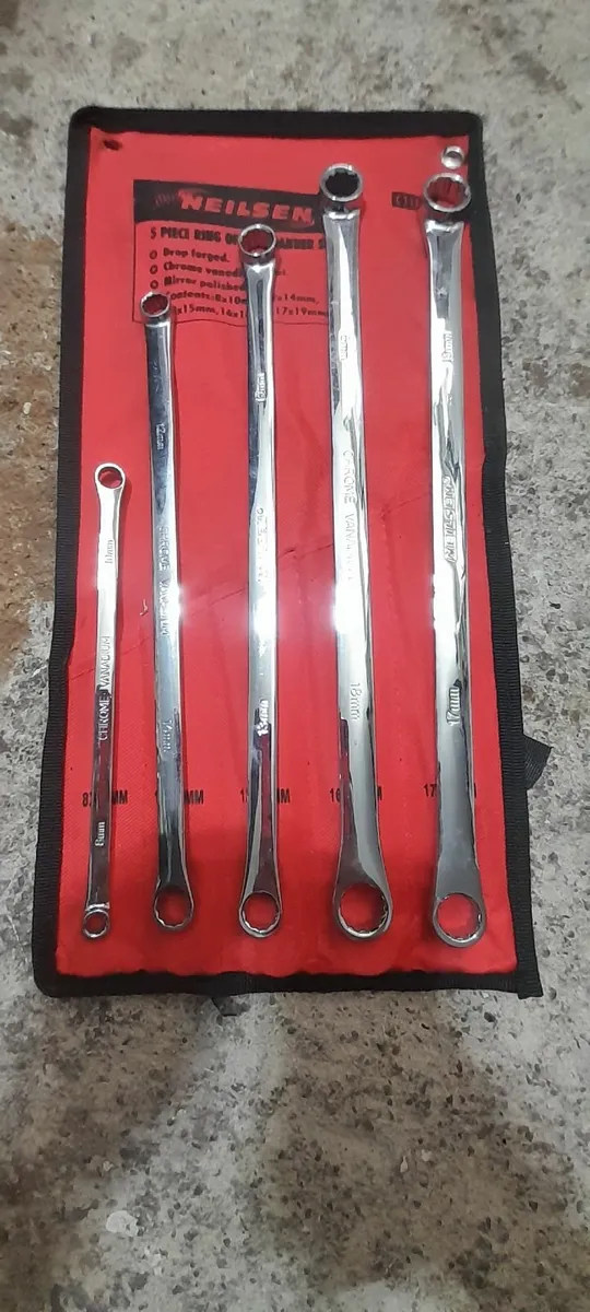 Spanner Set 5pc Extra Long (Ring Spanner) - Image 2