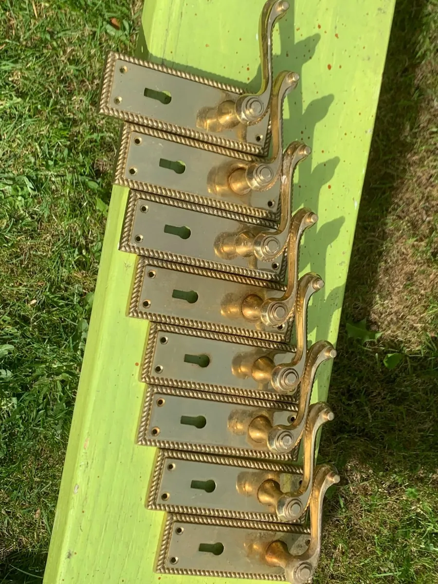 Polished Brass Door Handles 8 pairs - Image 3