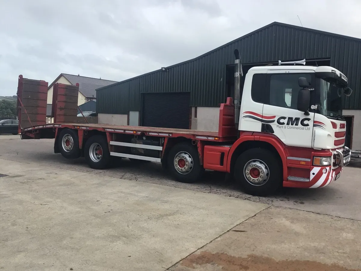 SCANIA P360 8x2 BEAVERTAIL PLANT LORRY - Image 1